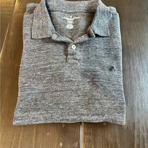 American Eagle Outfitters Men’s Charcoal Heather Polo